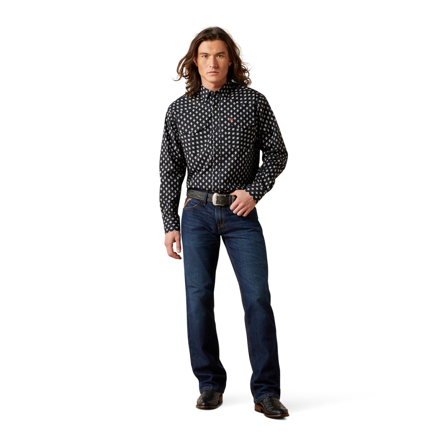 Ariat Felix Black Fitted Shirt