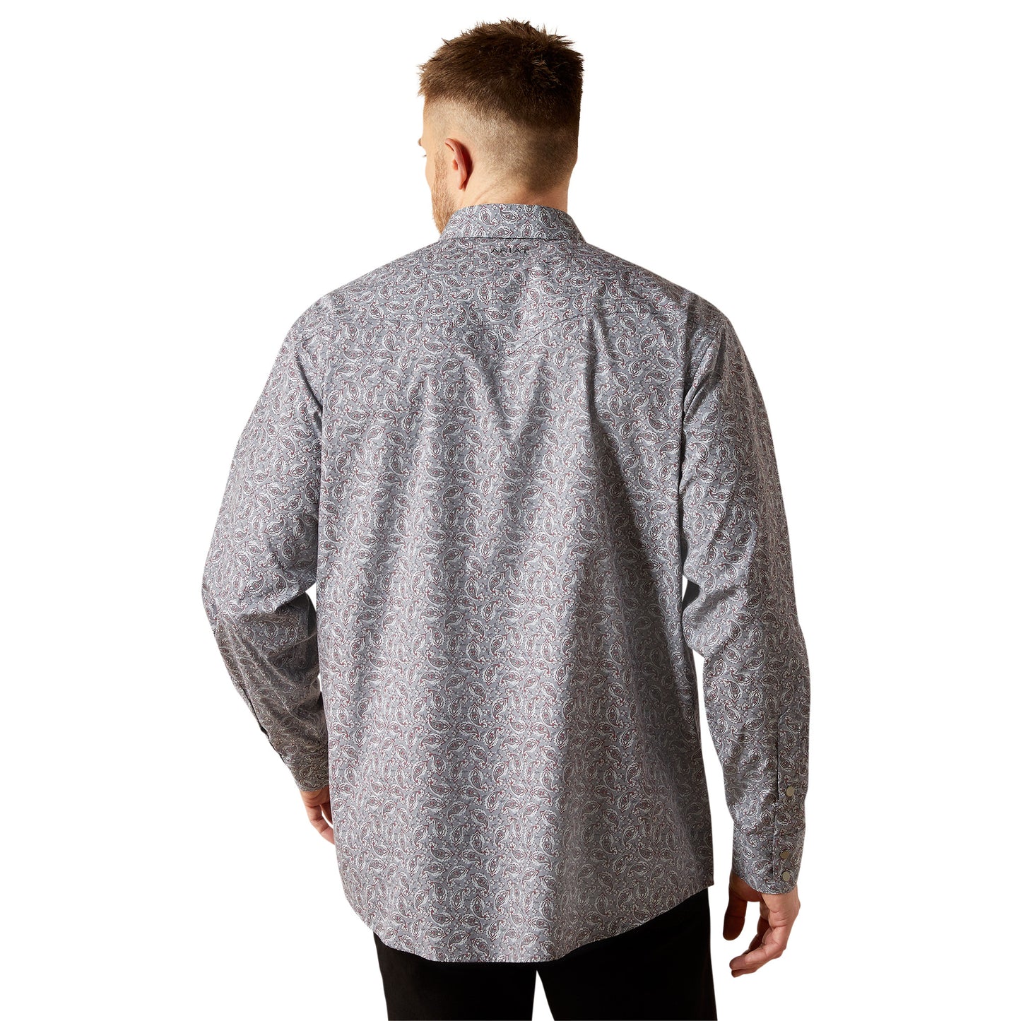 Ariat Wrinkle Free Josiah Grey Classic Fit Shirt