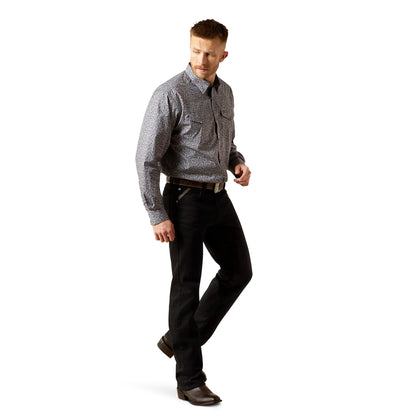 Ariat Wrinkle Free Josiah Grey Classic Fit Shirt