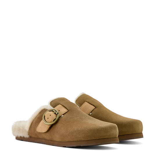 Ariat Ranch Brown Suede Country Sherpa Mule