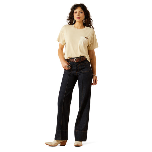 Ariat Ultra High Rise Tomboy Western Utility Wide Leg Jeans