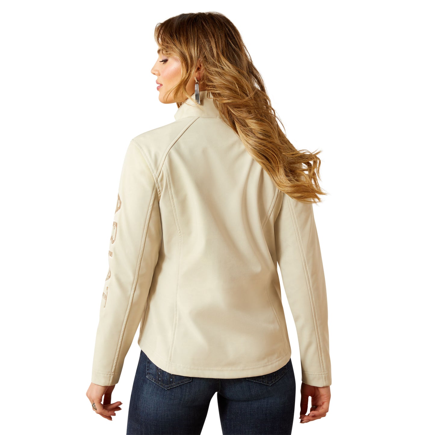 Ariat Oyster Grey Dune Logo Softshell Jacket