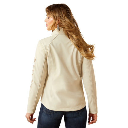 Ariat Oyster Grey Dune Logo Softshell Jacket