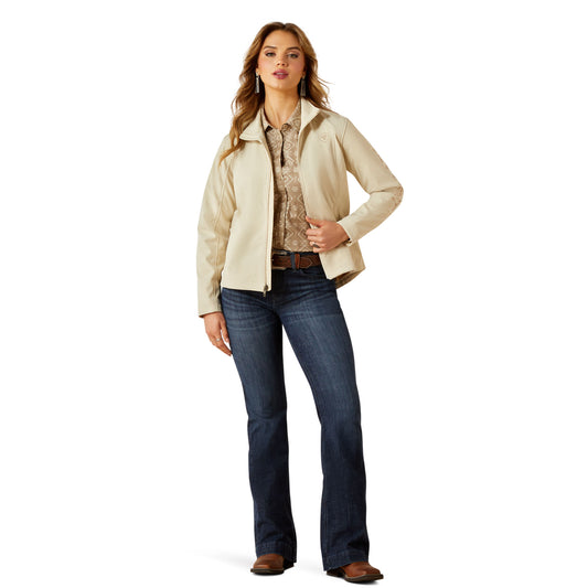Ariat Oyster Grey Dune Logo Softshell Jacket