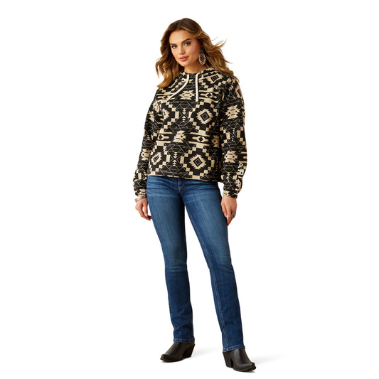 Ariat Ladies Black Southwest Print Essential Hoodie