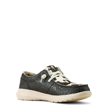 Ariat Black Floral Cowhide Hair On Hilo