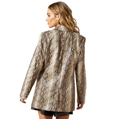 Ariat Brown Python Snakeskin Blazer