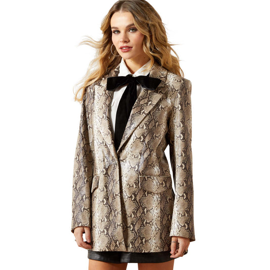 Ariat Brown Python Snakeskin Blazer