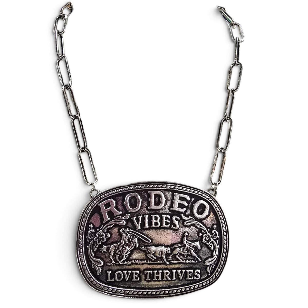 Rodeo Vibes Love Thrives Buckle Necklace