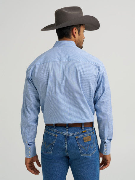 Wrangler George Strait Collection Troubadour Navy Long Sleeve Shirt
