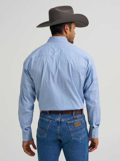 Wrangler George Strait Collection Troubadour Navy Long Sleeve Shirt