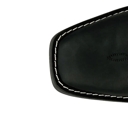 Justin Dezi Black Embroidered Square Toe Cowboy Boot