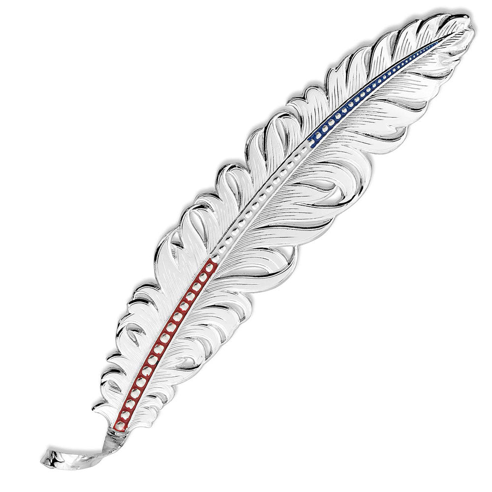 Red, White & Blue Montana Hat Feather