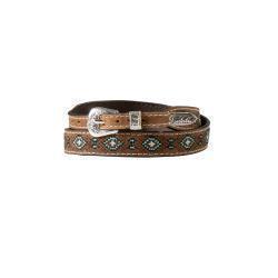 Southwest Stitching Brown Hat Band