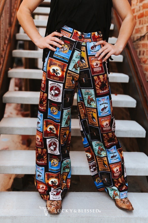 Rodeo Collage Printed Pants