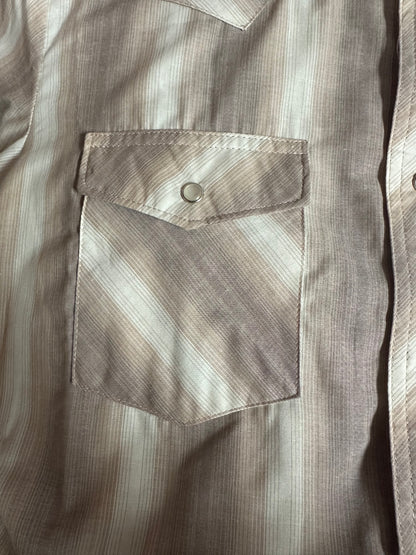WRANGLER MEN'S WASH N WEAR SHORT SLEEVE BUTTON UP
