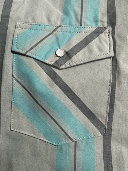 WRANGLER MEN'S WASH N WEAR SHORT SLEEVE BUTTON UP