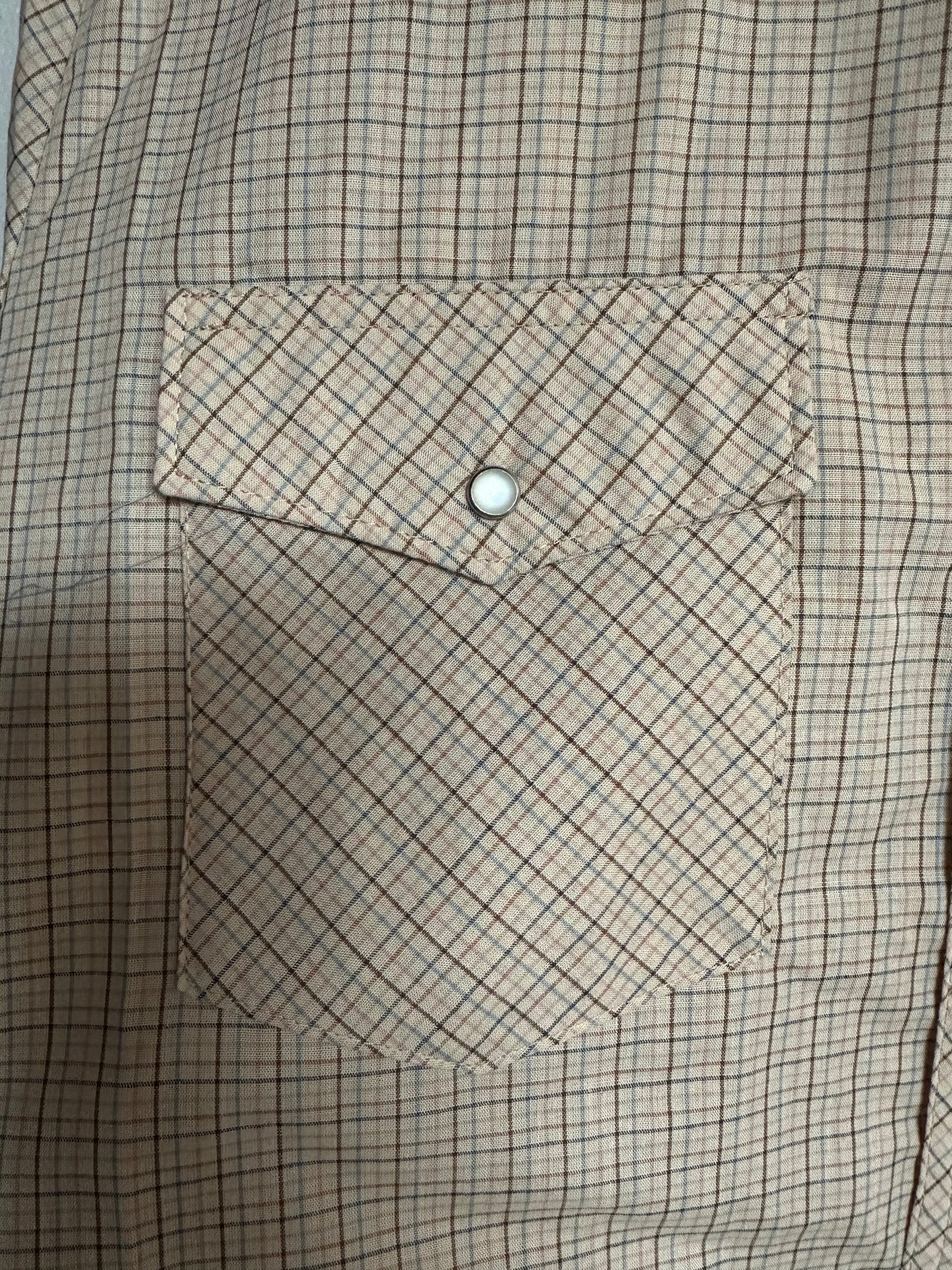 Wrangler Wash N Wear Short Sleeve Snap Shirt