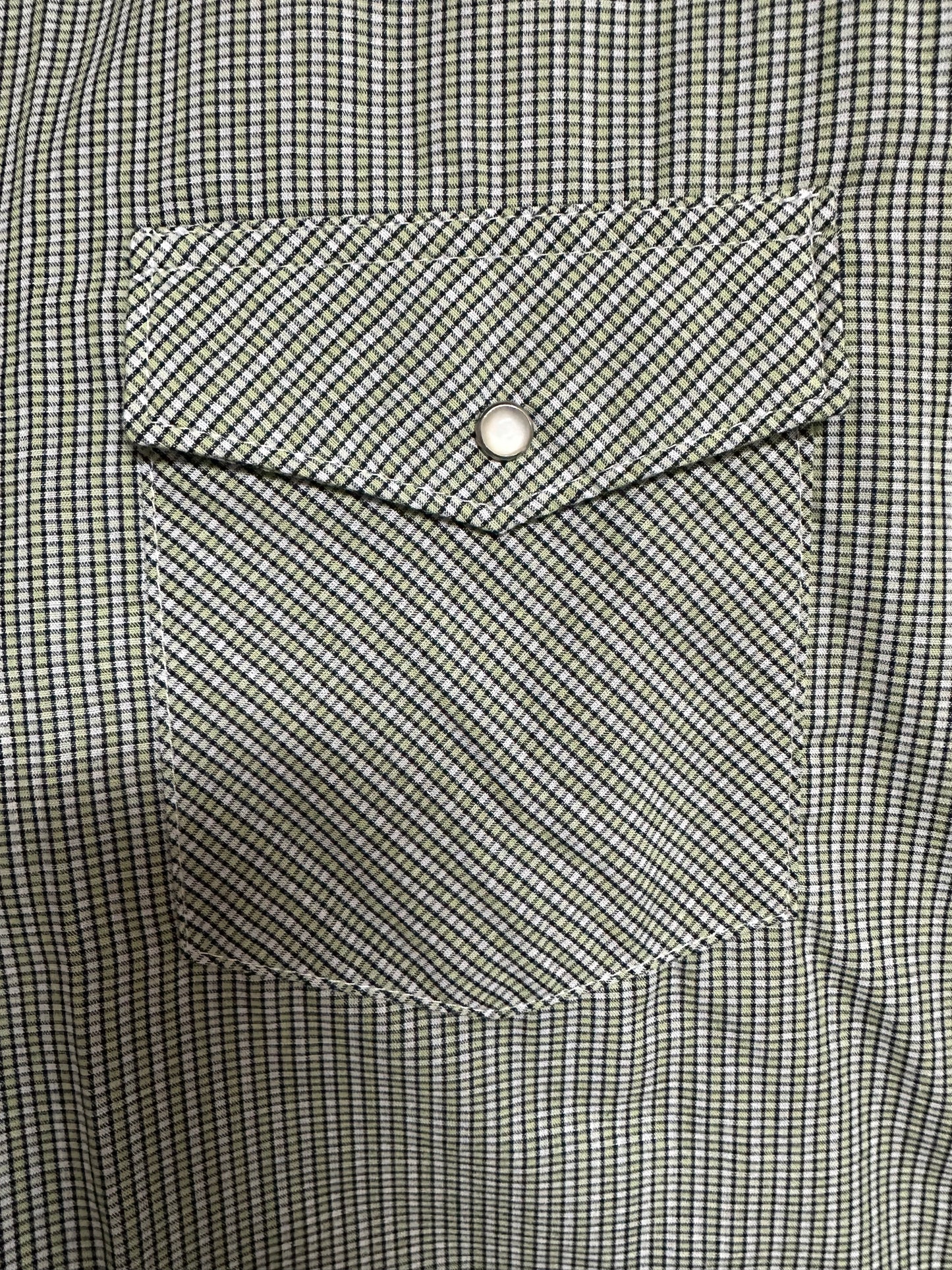 Wrangler Wash N Wear Short Sleeve Snap Shirt