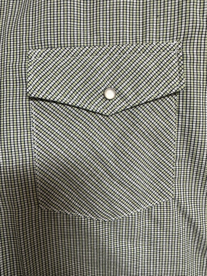 Wrangler Wash N Wear Short Sleeve Snap Shirt