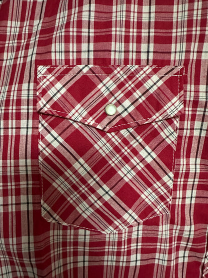 Wrangler Wash N Wear Short Sleeve Snap Shirt