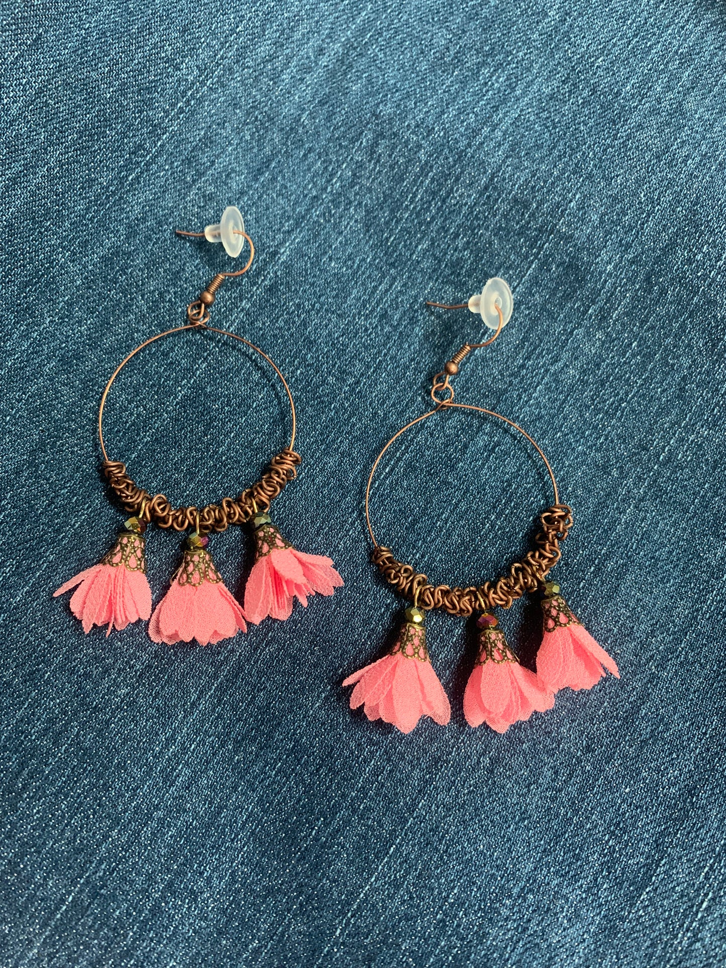 PINK BOHO EARRINGS
