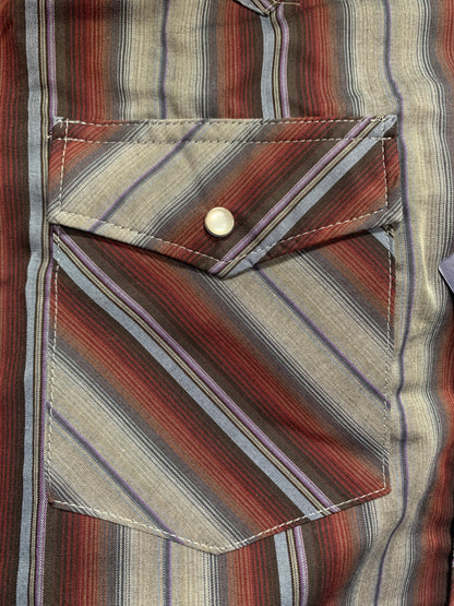 WRANGLER MEN'S WASH N WEAR SHORT SLEEVE BUTTON UP