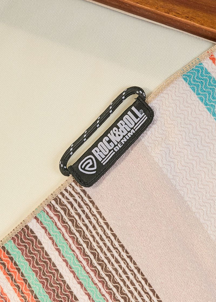 Rock & Roll Denim Striped Microfiber Towel