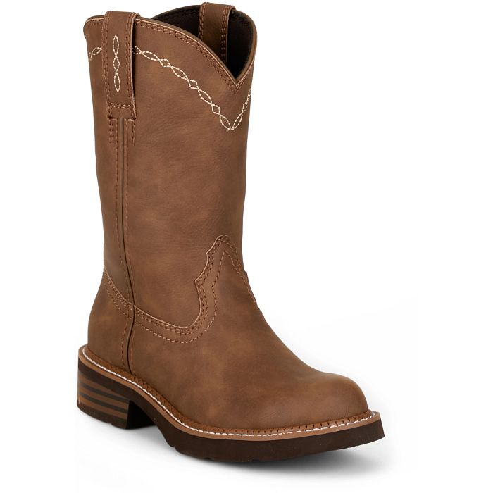 Justin Lillie 10" Brown Western Boot