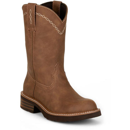 Justin Lillie 10" Brown Western Boot