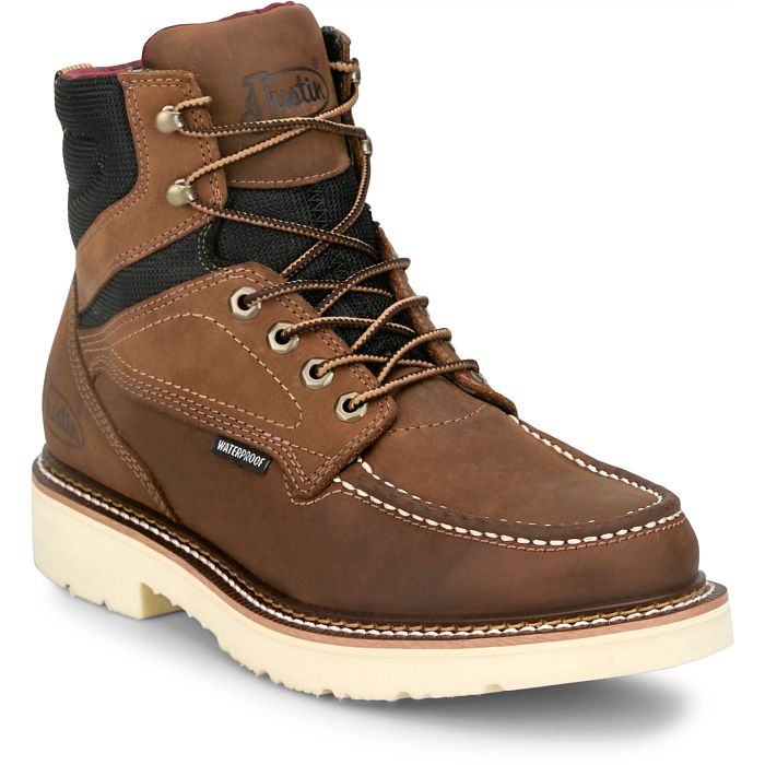 Justin Bristol Brown 6" Waterproof Boot