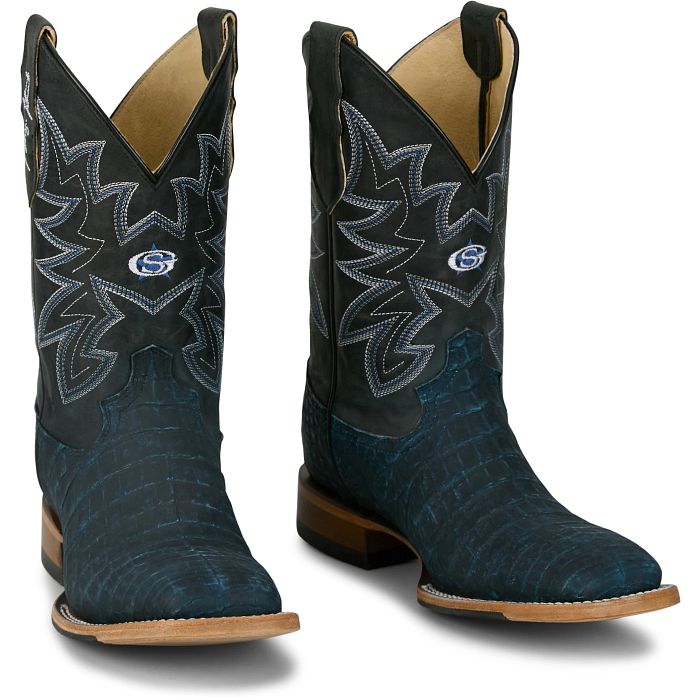Justin George Strait San Antone 11" Dusty Blue Caiman