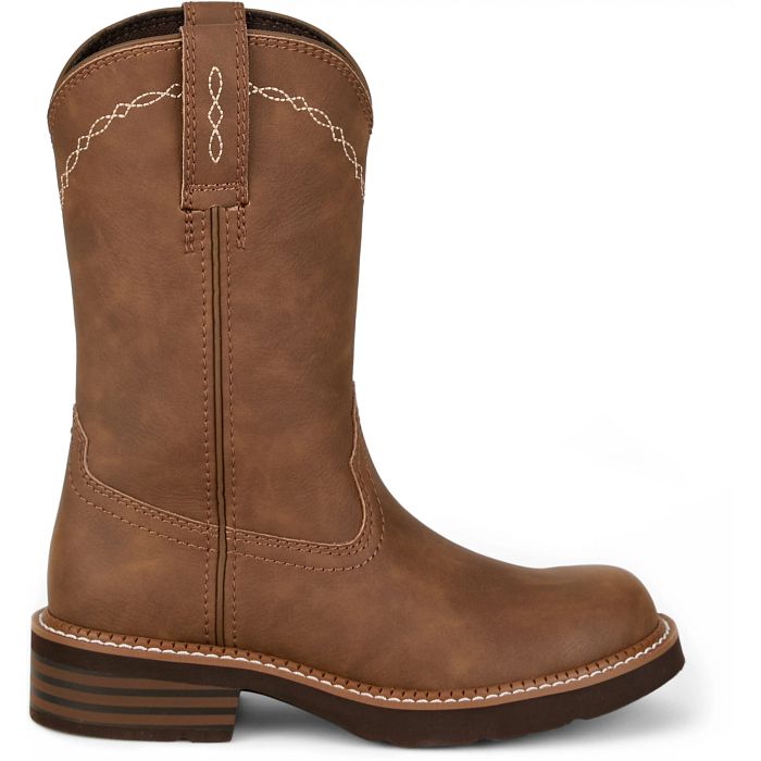 Justin Lillie 10" Brown Western Boot