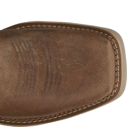 JUSTIN BOLT PEANUT TAN BLUE WATER BUFFALO COMP TOE WORK BOOT