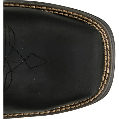 Justin Chase Black 11" Waterproof Nano Comp Toe