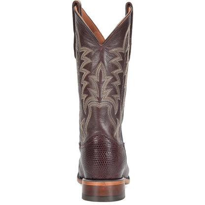 Justin George Strait Reposado 12" Chocolate Lizard Cowboy