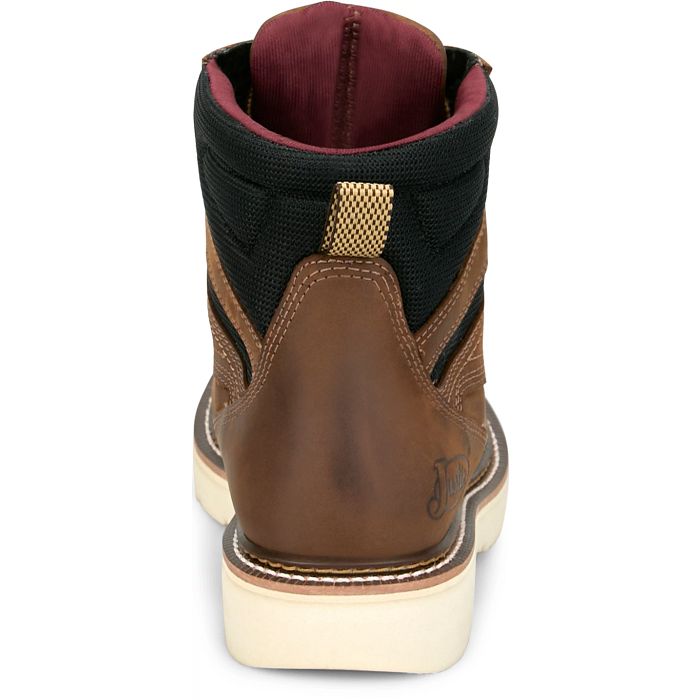 Justin Bristol Brown 6" Waterproof Boot