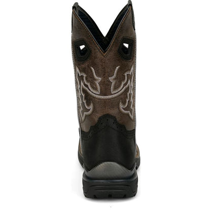 Justin Chase Black 11" Waterproof Nano Comp Toe