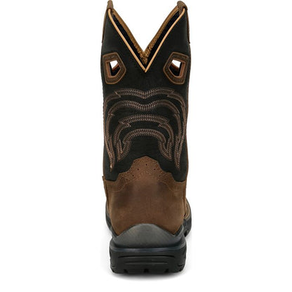 Justin Slickline Brown 11" Nano Comp Waterproof Boot