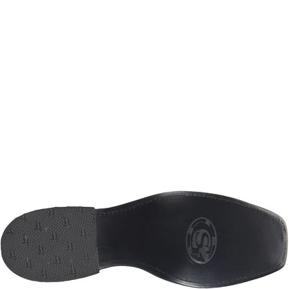 Justin George Strait Rancher 12" Obsidian Black Ostrich Cowboy