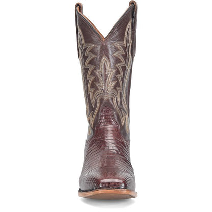 Justin George Strait Reposado 12" Chocolate Lizard Cowboy