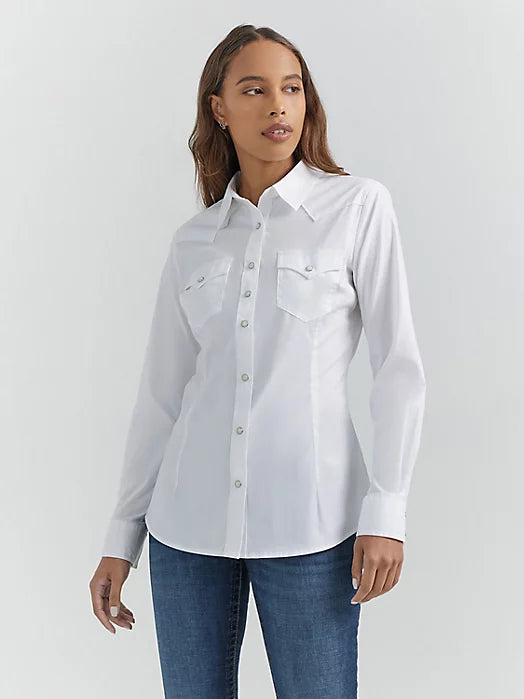 WRANGLER WHITE ONE POINT FRONT AND BACK YOKES SOLID TOP