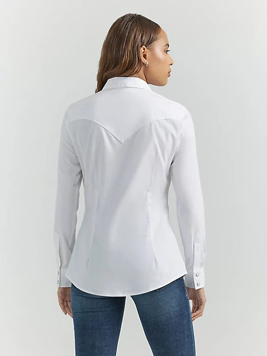 WRANGLER WHITE ONE POINT FRONT AND BACK YOKES SOLID TOP