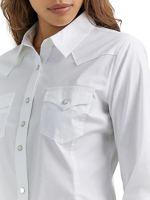 WRANGLER WHITE ONE POINT FRONT AND BACK YOKES SOLID TOP