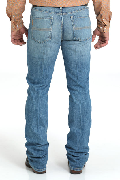 Cinch Ian Relaxed Mid Rise Medium Stone Wash Boot Cut Jean