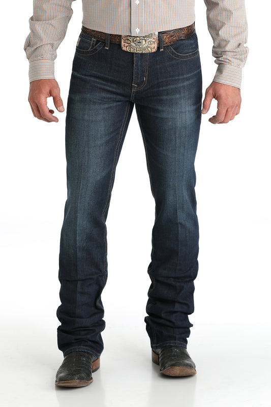 Cinch Ian Dark Rinse Slim Fit Boot Cut Jean