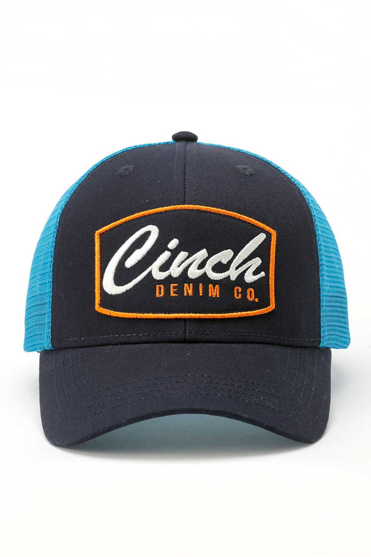 CINCH NAVY/TURQUOISE LOGO CAP