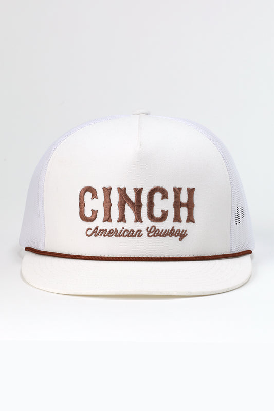 Cinch American Cowboy White Trucker Hat