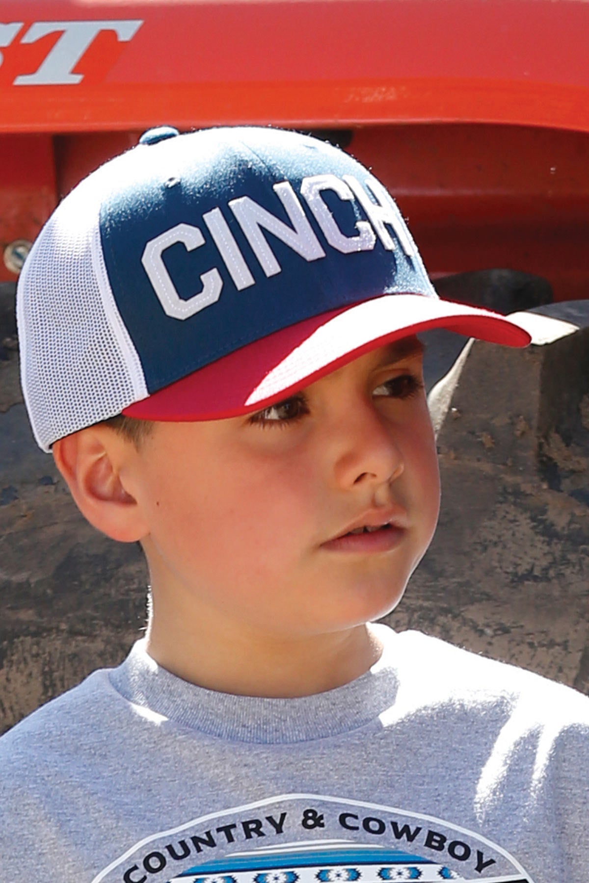 CINCH RED/WHITE/BLUE LOGO CAP