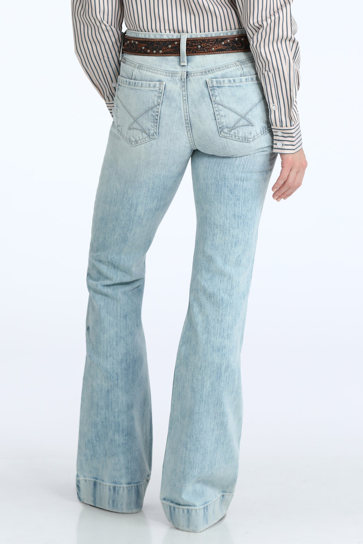 Cinch Ladies Lynden Light Stone Wash Denim Trouser Jeans